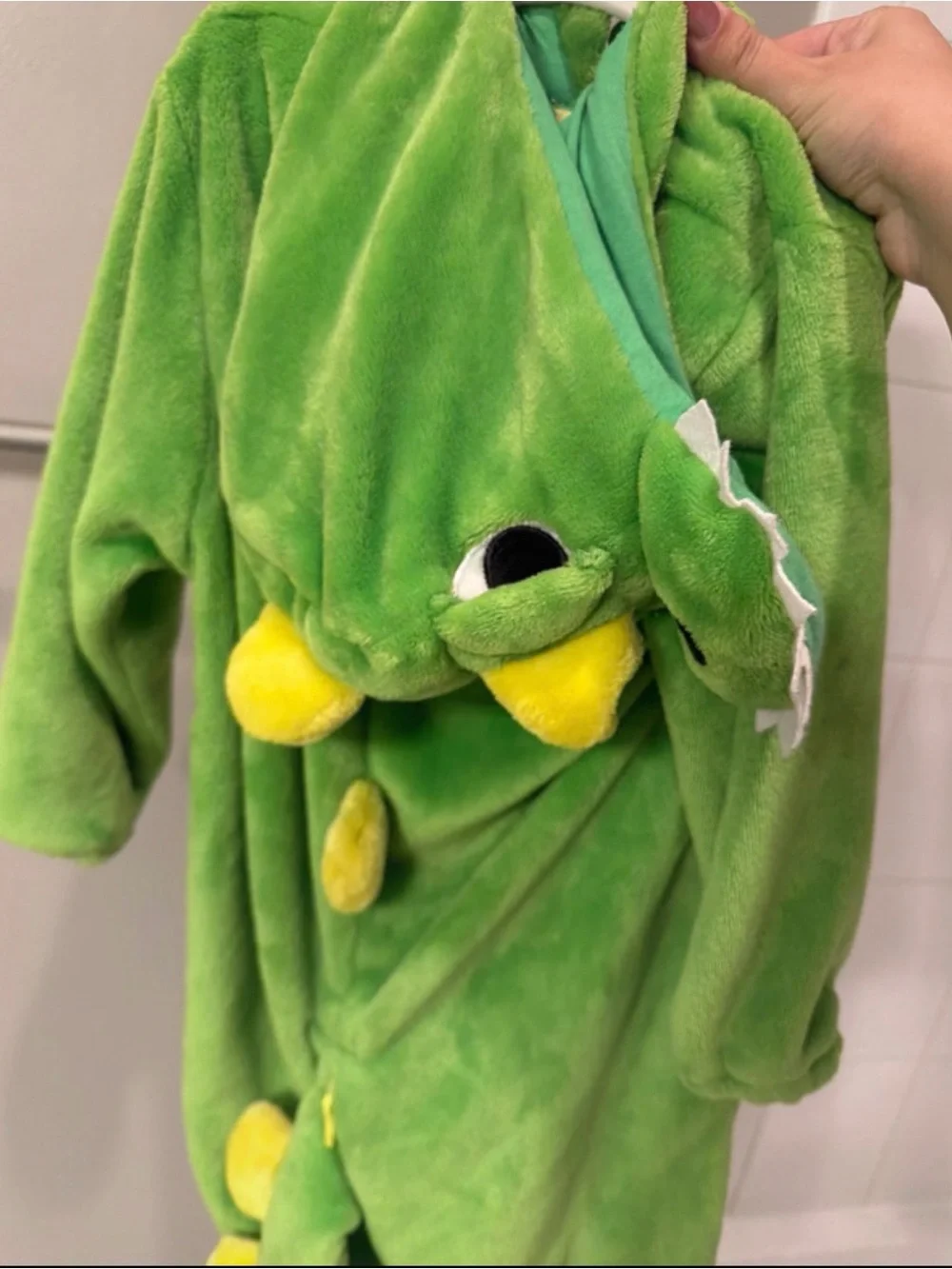 Plush Green Dinosaur Pet Reptile Costume